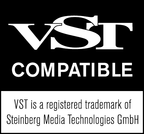 VST® is a trademark of Steinberg Media Technologies GmbH, registered in Europe and other countries.